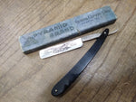 Vtg Straight Razor Pyramid Geneva Cutlery Improved Eagle Engraved Blade w/Box!!!