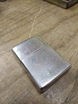 Vtg 2000 ZIPPO Chrome Pin Striped Cigarette Lighter Engraved BCL Nice Shape!