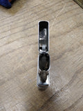 Vtg 2000 ZIPPO Chrome Pin Striped Cigarette Lighter Engraved BCL Nice Shape!