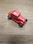 Vtg Barclay Slush Mold Red 2 Door Coupe Toy Car Diecast Metal Steel Wheels