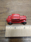 Vtg Barclay Slush Mold Red 2 Door Coupe Toy Car Diecast Metal Steel Wheels