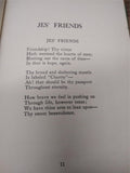 VTG 1940 Jes' Friends A Book of Refreshing Verse Signed Note By Samuel E. Kellog