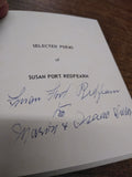 VTG 1952-1965 Selected Poems By Susan Fort Redfearn Signed Note Paperback Book