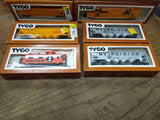 Vtg TYCO HO 8Pc Hopper Caboose Freight Railroad Car UP Virginian Lot Boxes Train