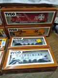 Vtg TYCO HO 8Pc Hopper Caboose Freight Railroad Car UP Virginian Lot Boxes Train