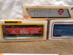 Vtg Bachmann Life Like IHC HO 7 Pc Tanker Box Gondola Car Caboose Lot w/Boxes