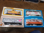 Vtg Bachmann Life Like IHC HO 7 Pc Tanker Box Gondola Car Caboose Lot w/Boxes