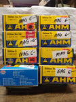 Vtg AHM Model Power HO 8 Pc Hopper Flat Box Car Lot California Rock V&T w/Boxes