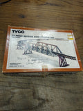 Vtg HO Scale Trains Tyco 17 Piece Bridge And Trestle Set with Trees Original Box