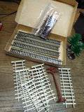 Vtg HO Scale Trains Tyco 17 Piece Bridge And Trestle Set with Trees Original Box