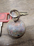 Vtg John Deere Red Ignition Keys Copper Key FOB Safety Live Withit Good Shape