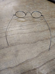 Vtg Antique Civil War Era Eye Glasses Oval Frames with Original Case