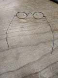 Vtg Antique Civil War Era Eye Glasses Oval Frames with Original Case