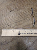 Vtg Antique Civil War Era Eye Glasses Oval Frames with Original Case