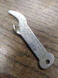 Vtg Say Seagram's And be Sure Whiskey Metal Beer Bottle Opener Man Cave