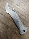 Vtg Say Seagram's And be Sure Whiskey Metal Beer Bottle Opener Man Cave