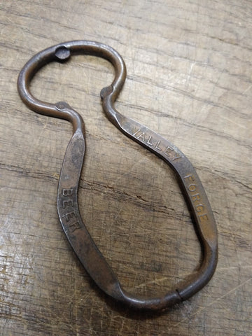 Vtg Valley Forge Beer Adam Scheidt Brewing Co. Metal Bottle Opener