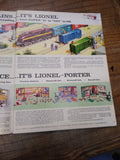 Vtg 1961 Original Lionel Porter Science O HO Gauge Railroad Trains Catalogs