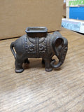Vtg 1920's Original Cast Iron Elephant Still Coin Bank A.C Williams Nice Patina!