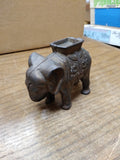 Vtg 1920's Original Cast Iron Elephant Still Coin Bank A.C Williams Nice Patina!