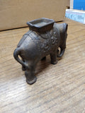 Vtg 1920's Original Cast Iron Elephant Still Coin Bank A.C Williams Nice Patina!