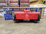Vtg O-27 Gauge K Line Trains # 6142 M-K-T Katy Lighted Caboose RR Original Box 2