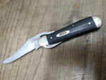 Vtg CASE XX 101953L Russlock Black Micarta Single Blade Folding Pocket Knife