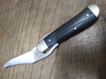 Vtg CASE XX 101953L Russlock Black Micarta Single Blade Folding Pocket Knife