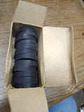 Vtg NOS 6 Pair Cat's Paw Flatties Black N.M. 14 Rubber Heels Shoe Repair USA #5