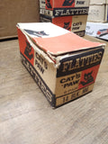 Vtg NOS 6 Pair Cat's Paw Flatties Black N.M. 14 Rubber Heels Shoe Repair USA #5