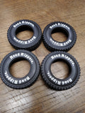 Vtg Road Rippers 4 Rubber Tire Lot RC Car Remote Control Parts