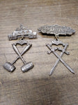 Vtg 2 Piece Lot D of A Daughters Of America and L. L. & P. Medals Silver Tone