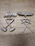 Vtg 2 Piece Lot D of A Daughters Of America and L. L. & P. Medals Silver Tone