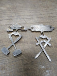 Vtg 2 Piece Lot D of A Daughters Of America and L. L. & P. Medals Silver Tone