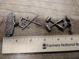 Vtg 2 Piece Lot D of A Daughters Of America and L. L. & P. Medals Silver Tone