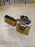 Vtg 1992 Zippo Brass Marlboro Cigarette Lighter Bucking Bronco Engraved RAK