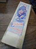 Vtg NOS Folklore Goedewaagen Gouda Porcelain Hunting Pipe Holland Original Box!