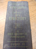 VTG 1961 New Castle Official Business And Professional City Directory Burch Co.