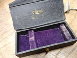 Vtg 1920's Christy Single Edge Safety Razor In Original Velveteen Lined Case!