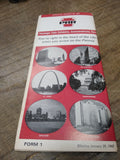 Vtg 1967 Pennsylvania Rail Road Passenger Train Schedule Accommodations Fares