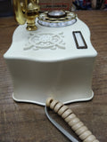 Vtg Rare 1970 U. S. Telephone Co. Fleur De Lis Desk Top Rotary Phone #205-ZE2-58