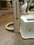 Vtg Rare 1970 U. S. Telephone Co. Fleur De Lis Desk Top Rotary Phone #205-ZE2-58