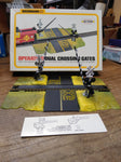 Vtg Bachmann HO Operating Dual Train Crossing Gates #3027 Orig Box Works Good!