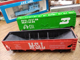 Vtg Bachmann Tyco HO Gauge 5 Pc Freight Car Lot Logging Hopper Box Reefer Train