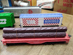 Vtg Bachmann Tyco HO Gauge 5 Pc Freight Car Lot Logging Hopper Box Reefer Train