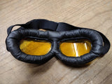 Motorcycle Goggles Yellow Lens Adjustable Padded Motocross ATV UTV Dirt Bike Ski