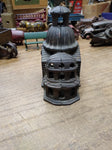 Vtg Antique A.C. Williams Cast Iron Coin Bank Building Toy w/Patina Good Shape!