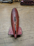 Vtg AC Williams Cast Iron Graf Zeppelin Coin Bank Original Red Paint Nice Patina