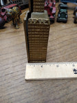 Vtg AC Williams? Cast Iron Sky Scraper Coin Bank Building Original Paint Nice!