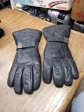 Harley Davidson Motorcycle Riding Gloves Size Large Black Leather Insulated